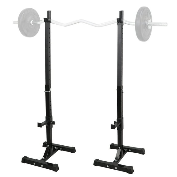 ERTWER 2-piece adjustable squat stand, standard steel barbell stand, fitness bench press training stand, home multifunctional weightlifting equipment, gym strength training equipment