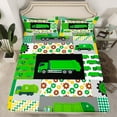 thumbnail image 2 of jejeloiu Cartoon Trash Car Full Size Sheets,Striped Plaid Dots Bed Sheets,Modern Abstract Geometric Sheet Sets For Adults,Luxury Bedroom Decor,4pcs, 2 of 7
