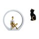 thumbnail image 1 of Elegante Escultura De Niña Y Gato Para Dormitorio, Estantería, Centro De Mesa, Decoración De Resina Versátil, Adorno Coleccionable Para Sala De Estar., 1 of 8