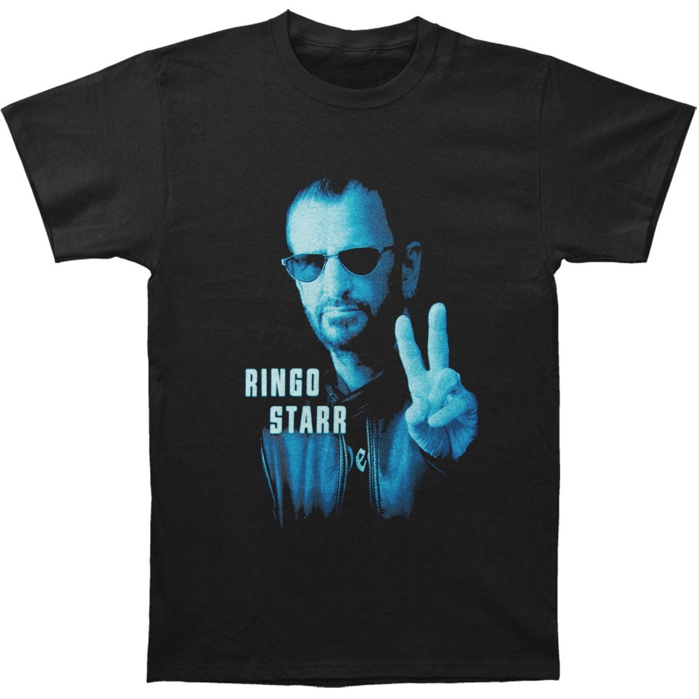 The Beatles Beatles Men's Ringo Starr Blue Portrait 2014 Tour Tshirt