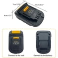 thumbnail image 2 of Battery Adapter Converter Battery Adapter Reusable Secure Li-ion Battery Converter Professional Durable Power Convertor Cordless Battery Adapter Tool for Professional Use, 2 of 10