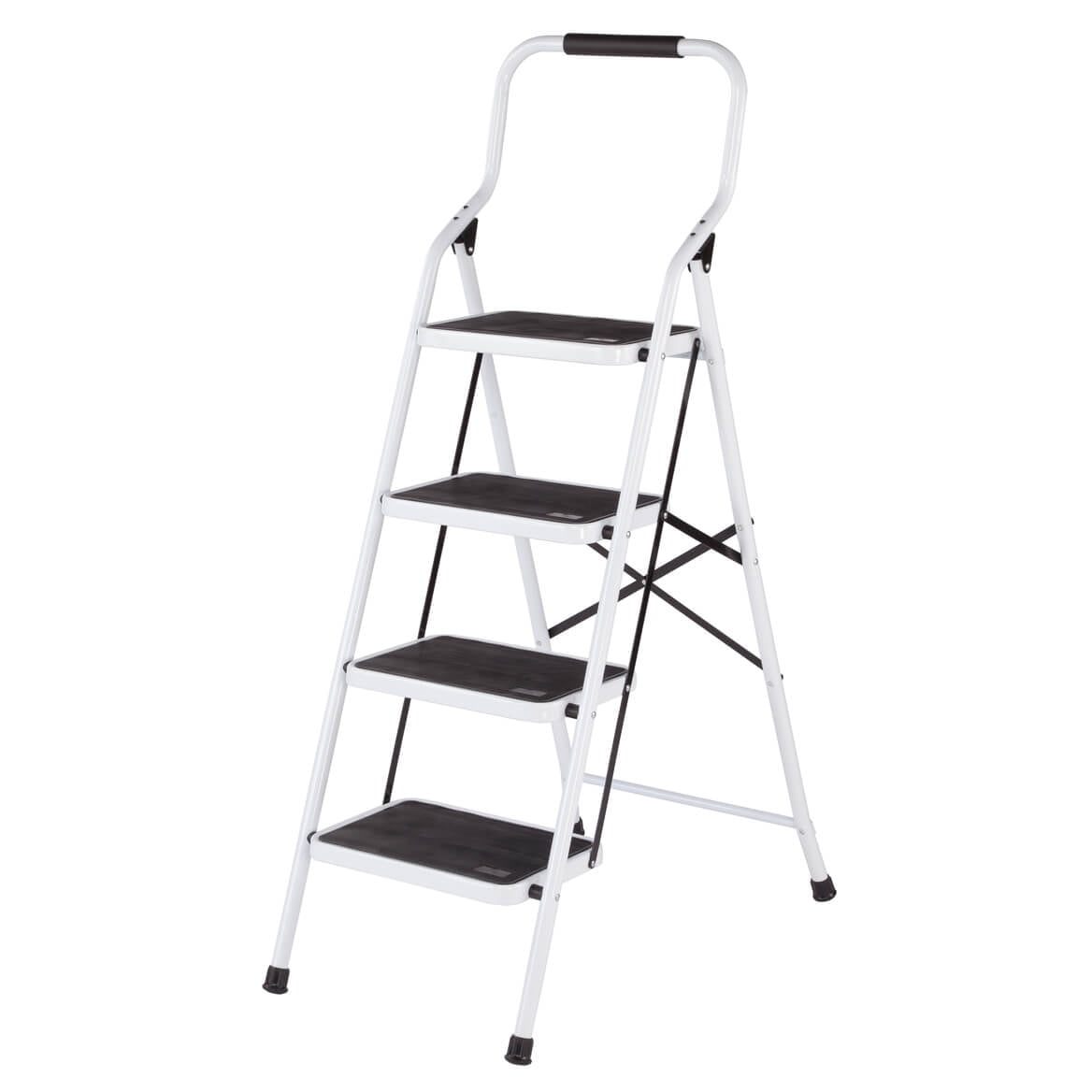 2-in-1 Padded Handle and Backrest, LivingSURE Folding 4-Step Safety Ladder 