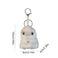 thumbnail image 2 of Llavero de hámster de felpa lindo llavero con dijes bolso colgante de muñeca para niños y niñas, 2 of 4