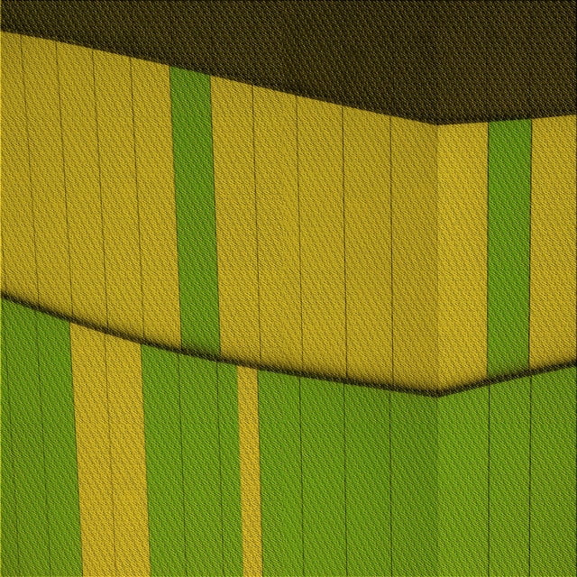 Ahgly Company Indoor Square Patterned Pistachio Green Area Rugs, 5' Square