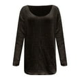 thumbnail image 5 of HOWPAY Beach Cover ups for Women Crochet Knit Hollow out Bathing Suit Coverup Long Sleeve Swimwear Dress Summer Vacation Clothes Black XL, 5 of 6