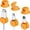 Orange OR, variant on AuroraX Cable Clips Cord Organizer Magnetic Rotating Self-Adhesive Office Desk Accessories Black
