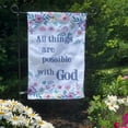 thumbnail image 2 of All Things are Possible Garden Flag, Religious Double-Sided Outdoor Flag for Homes, Yards, and Gardens, 12 x 18 Inch, 2 of 3
