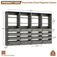 thumbnail image 5 of Homieasy 4-Pack Space-Saving Modular Armoire Closet with 16 Drawers & Adjustable Shelves - Customizable Wood Storage Cabinet for Bedroom/Entryway, Easy Assembly Tall Wardrobe Units,Gray Oak, 5 of 5