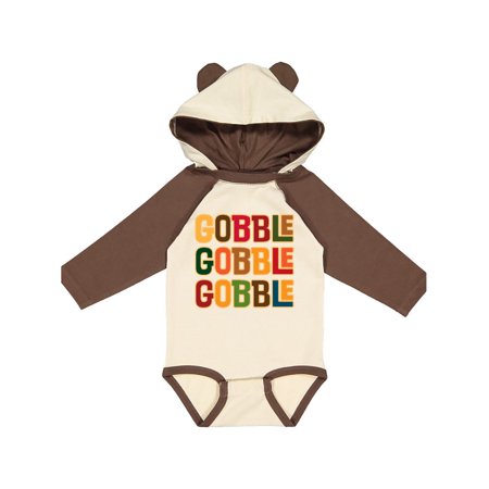 

Inktastic Thanksgiving Funny Gobble Gift Baby Boy or Baby Girl Long Sleeve Bodysuit