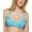 Blue, variant on Womens Leopard Underwire Bikini Swim top White XS
