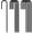 J-HOOK-Black-6mm, variant on 12 Inch Rebar Stakes, J Hook Ground Stakes 6 Pack Black Ground Anchors for Tent Heavy Duty for Plants Anti-Rust Landscape Fabric Artificial Turf