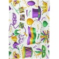 thumbnail image 2 of SKYSONIC Mardi Gras Tablecloth Waterproof Washable Polyester Square Table Cover Durable Tablecloth for Kitchen Dining Table Party Decor (60 X 90 Inch), 2 of 7