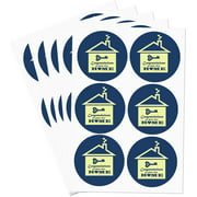 Business Congrats New House Stickers,2 Inch Congratulations On Your New Home Greeting Stickers for Envelope Seals,240