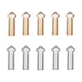 thumbnail image 3 of justharion 3D Printer Nozzle 1.75mm Extruder Large Flow Nozzle M6 Threaded 3D Printer Parts, Brass, 0.4mm, Gold, 3 of 7