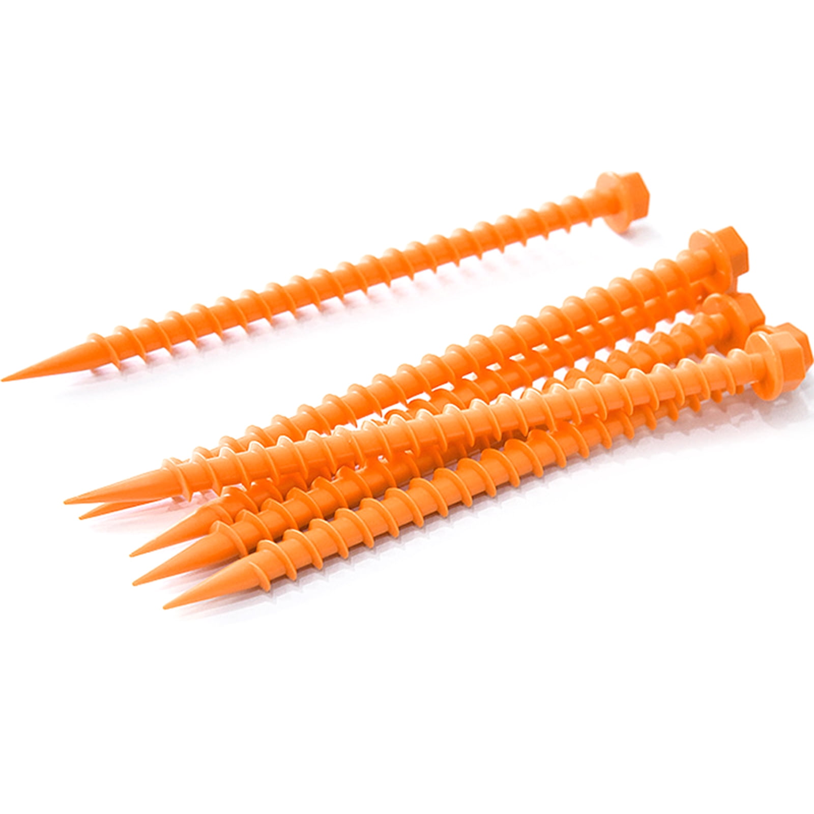 10Pcs Plastic Tent Pegs, Plastic Tent Nails for Fixing Camping Tent Rain Tarps Garden Awnings Pegs for Outdoor