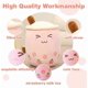 thumbnail image 2 of 19.6 inches Bubble Tea Stuffed Plush Pillow Pink Triangle Eye Milk Tea Warm Plush Sleeping Pillow Childrens Gift Decorations, 2 of 4