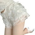 thumbnail image 5 of Womens Layered Ruffled Lace Pumpkin Shorts Underpants Vintage Victorian Cute Lace-Up Bowknot Bloomers Safety Short Pants, 5 of 9