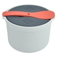 thumbnail image 2 of Microwave Rice Cooker, Microwave Rice Maker Food Grade PP  For Kitchen For Microwave Orange, 2 of 8