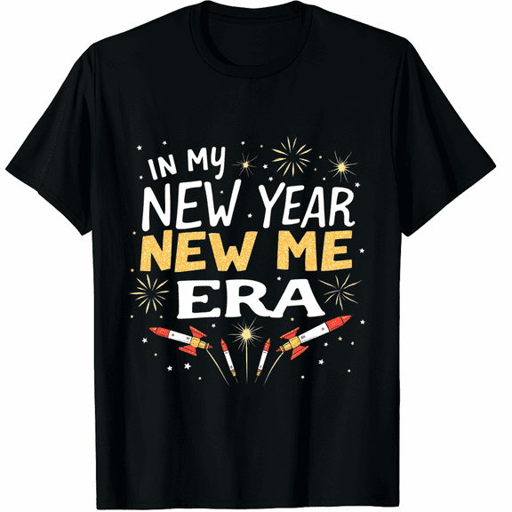 New Year New Me Era Shirt New Year's Eve Party Matching Graphic Tee T-Shirt for Men Women