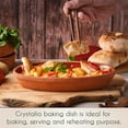 thumbnail image 3 of CRYSTALIA Handmade Clay Cooking Pan, Roaster Natural Ceramic Pan for Sausage Fish, Turkish Terracotta Bowl, Glazed Interior Clay Food Serving Dish, 3 of 8