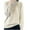 Beige, variant on HVOBTTY Women's Long Sleeved Pullovers Sweaters, Sweaters for Women, Women's Fashion Casual Solid Color Round Neck Button Loose Fitting Base Knitted Sweater Black, XXL