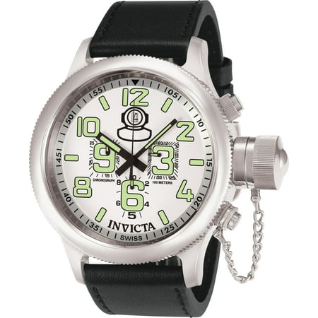 Invicta Men's 7001 Russian Diver Quartz Chronograph White Dial Watch