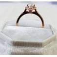 thumbnail image 4 of HeartsAndYou 2.3ct Oval Cut Moissanite Accent Solitaire Engagement Ring for Women 18k Rose Gold over Silver, 4 of 5
