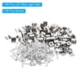 thumbnail image 3 of Unique Bargains LED Strip Light Clips, 100 Pack Mounting Bracket Fixing Clips Stainless Steel Clamp Holders with Screws for 6mm-7.5mm Neon RGB Light Cable Ribbon, 3 of 6