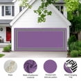 thumbnail image 2 of Purple Garage Door Cover Banner 6 x 13 FT, Black Modern Geometric Abstract Art Aesthetics Garage Door Curtains Backdrop with Grommets for Indoor Outdoor Wall Party Porch Yard Decorations Background, 2 of 9