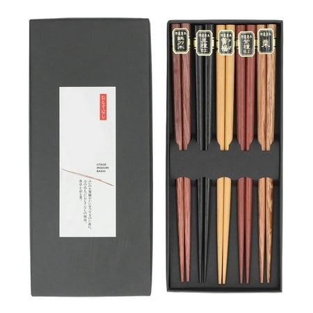 

Chopsticks Chopsticks Reusable Natural Wood 5 Different Colors For Wedding For Birthday Party Four Corner Chopsticks