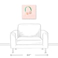 thumbnail image 3 of Creative Products Blush Headphones 16x16 Canvas Wall Art, 3 of 5