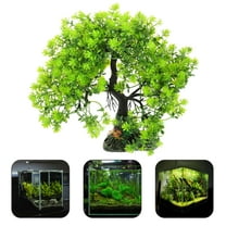 SWETRACE Fish Tank Decor Trees Simulated Plant Model Green 1Set