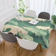 thumbnail image 2 of Yayeee Tablecloths for Rectangular Tables 60 x 90 inch Party Table Cover, Green Wave Pattern, 2 of 6