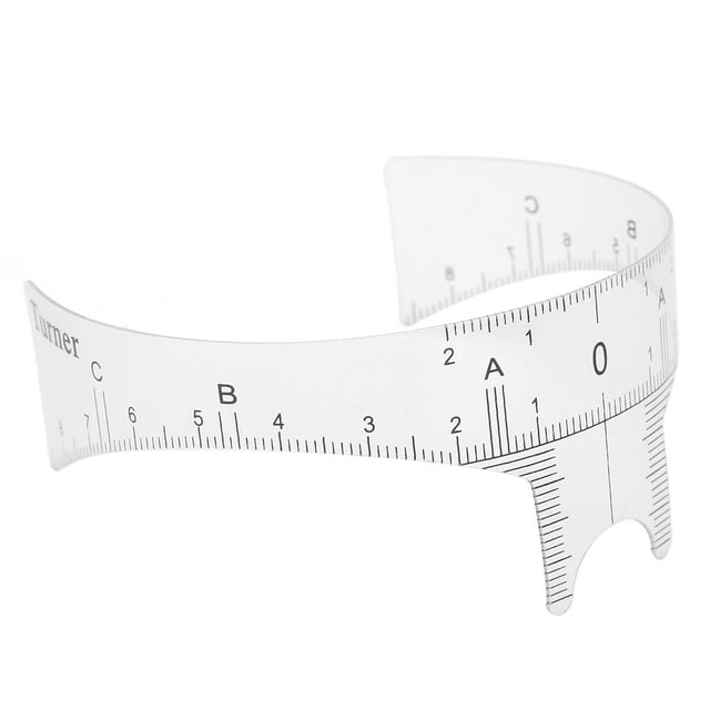 Eyebrow Ruler, Eyebrow Measuring Tool Efficient And Accurate Microblading Accessory Microblading Ruler For Home Use For Professional Shop A,B,C