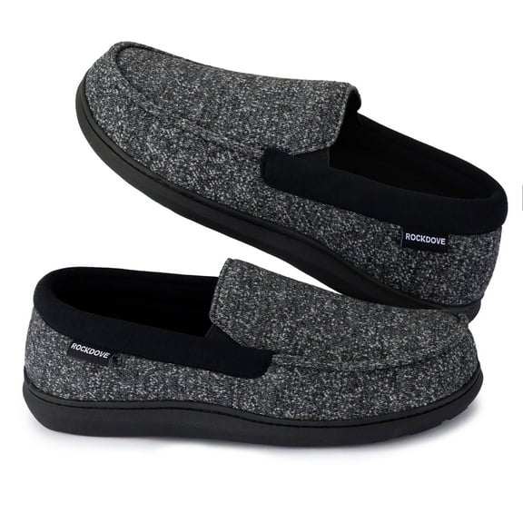 RockDove Men's SILVADUR Anti-Odor Memory foam Moc Slipper