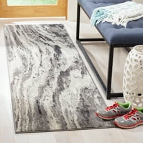 SAFAVIEH Evoke Lilibeth Abstract Runner Rug, Ivory/Gray, 2'2" x 7'