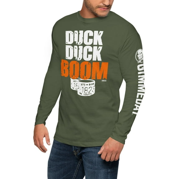 GIMMEDAT The Original Duck Duck Boom Hunting Shirt | Soft Long Sleeve | Duck Hunter Men Women Gift