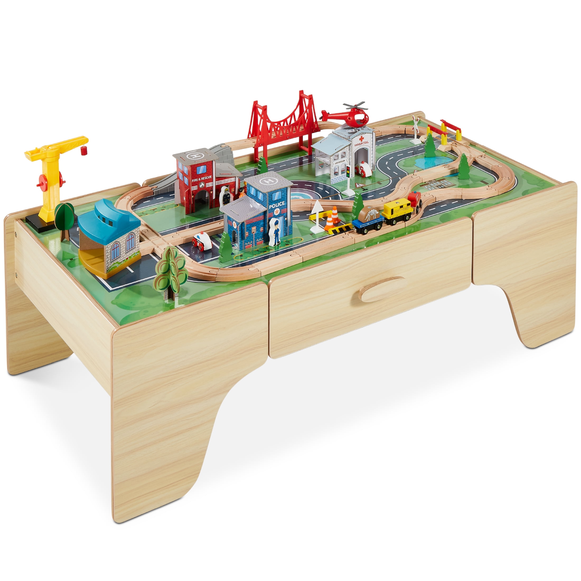 Wooden Train Track with Combined Post Large Selection of Accessories for Brio 