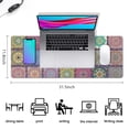 thumbnail image 5 of Long Mouse Pads for Desk,Pink Diverse Mandala Pattern Desk Mats on Top Of Desks, Desk Mouse Pad Extra Large with 3mm Non-Slip Base and Stitched Edge for Gaming,Office,Work,Home 31.5"x11.8", 5 of 6