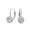 Clear, variant on Womens .50CT Blue Brilliant Cut CZ Drop Earrings Imitation Sapphire Sterling