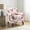 Pattern White, variant on UIXE Accent Chairs Upholstered Armchair Modern Arm Chair Comfy Single Sofa for Bedroom Living Room, Light Blue