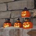 thumbnail image 6 of Mr. Halloween Set of 4 Mini Ceramic Jack-O-Lanterns, 6 of 8
