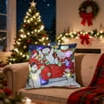 thumbnail image 4 of Loespoir Christmas LED Pillows, Holiday Gifts with Flashing Lights, Printed Sofa Pillows with Two Mode Switching, LED Effects, for Decor, Gifting, and Party Fun(B), 4 of 6