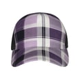 thumbnail image 4 of Curved Design Along The Top Of The Baseball Cap Reinforced Adjustable Breasted Four Seasons Available Lavenderblush Buffalo Plaid Check Tartan Scotland_1, 4 of 8