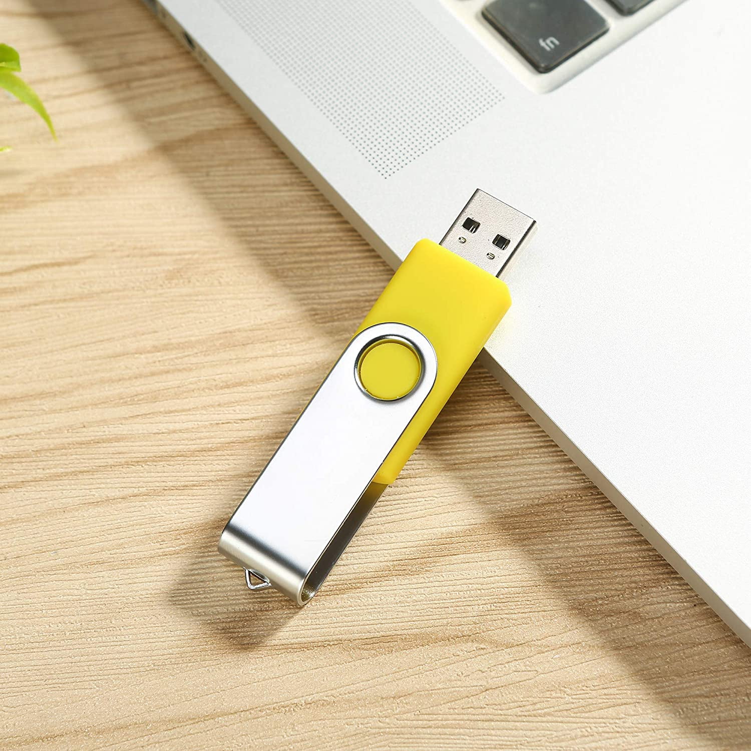 4GB USB Flash Drive 10 Pack,USB 2.0 Sticks Bulk Thumb Drives Memory Stick Jump Drive with LED Indicator for Storage and Backup (4GB10 Pack Yellow)