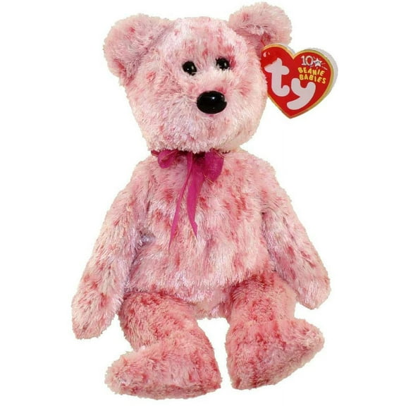 TY Beanie Baby - SMITTEN The Black Nose Bear Plush