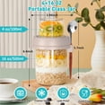 thumbnail image 6 of Wuxiuli Glass Overnight Oats Containers with Lids and Spoons 4 Pack, 6 of 7