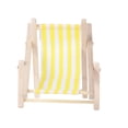 thumbnail image 3 of OULII 1 Pce Mini Chaises de Plage pour Décoration en Teinte Jaune, 3 of 6