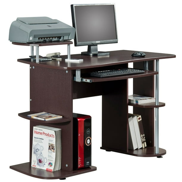 Buy computer desks and get the best deals at the lowest prices on ebay! ergonomic deluxe home office computer desk chocolate brown
