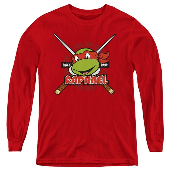 TMNT Teenage Mutant Ninja Turtles Raphael Since 1984 Youth Long Sleeve T shirt